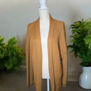 BP Camel Open Front Long Cardigan Size XXL